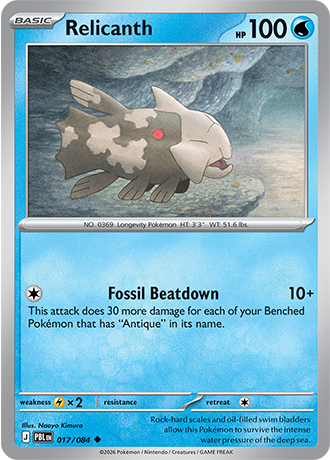 Relicanth - 017/084 - ME05: Pitch Black (PBL)