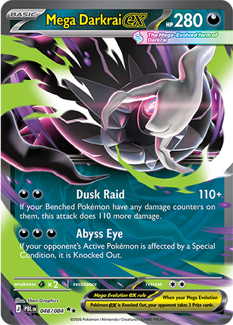 Mega Darkrai ex - 048/084 - ME05: Pitch Black (PBL)
