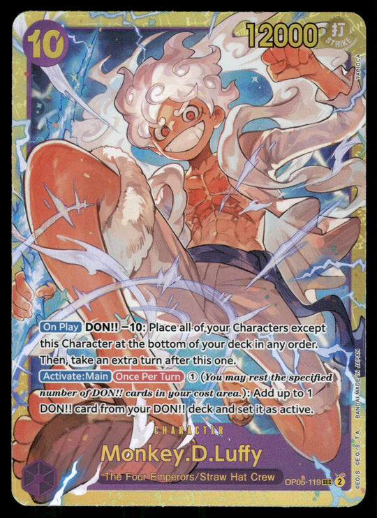 OP05-119 SECRET RARE MONKEY D. LUFFY