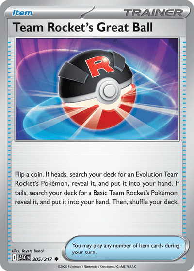 Team Rocket’s Great Ball - ASC 205/217