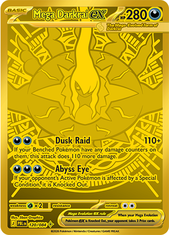 Mega Darkrai ex - 120/084 - ME05: Pitch Black (PBL)