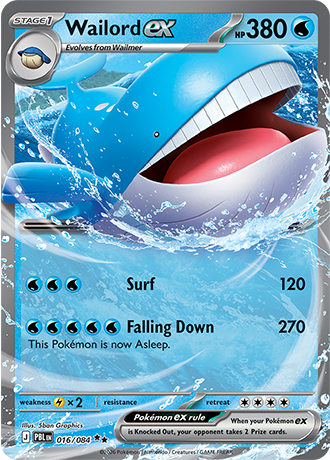 Wailord ex - 016/084 - ME05: Pitch Black (PBL)