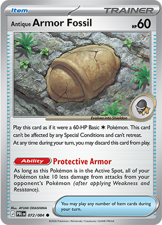 Antique Armor Fossil - 072/084 - ME05: Pitch Black (PBL)