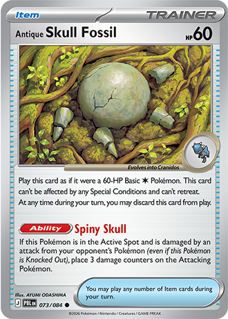 Antique Skull Fossil - 073/084 - ME05: Pitch Black (PBL)