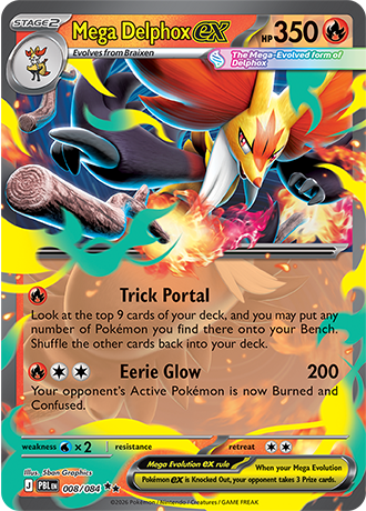Mega Delphox ex - 008/084 - ME05: Pitch Black (PBL)