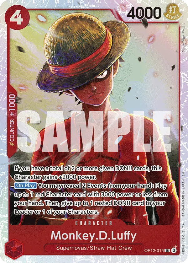 (SR) Monkey.D.Luffy OP12-015