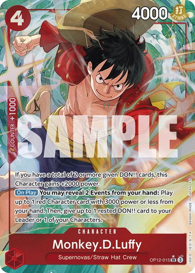 (P.SR) Monkey.D.Luffy OP12-015