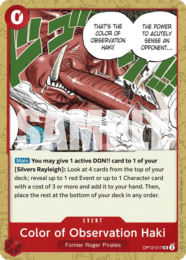 (UC) Color of Observation Haki OP12-017