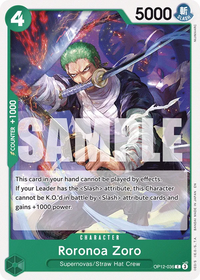 (C) Roronoa Zoro OP12-036
