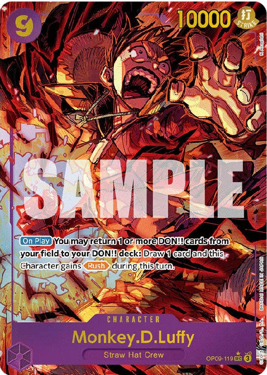 OP09-119 LUFFY ENGLISH PARALLEL SECRET RARE
