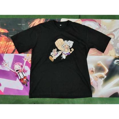 One Piece "Future Sight" Gear 5 Bonney & Luffy Embroidered Tee