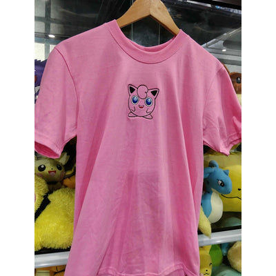 Jigglypuff Embroidered Pink Tee