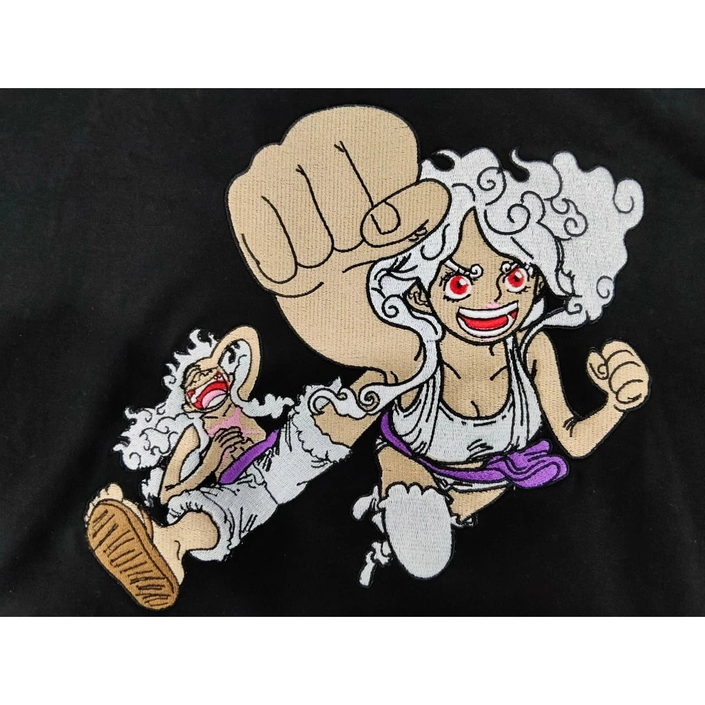 One Piece "Future Sight" Gear 5 Bonney & Luffy Embroidered Tee