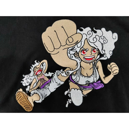 One Piece "Future Sight" Gear 5 Bonney & Luffy Embroidered Tee